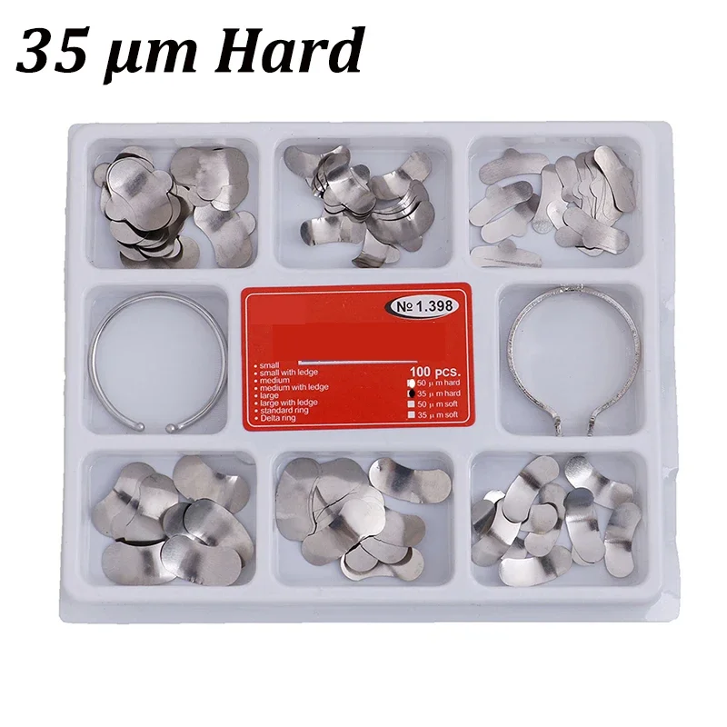 Dental Matrix Sectional Contoured Matrices Metal Stainless Steel Matrix Sectional Contoured Dentistry Laboratory Material