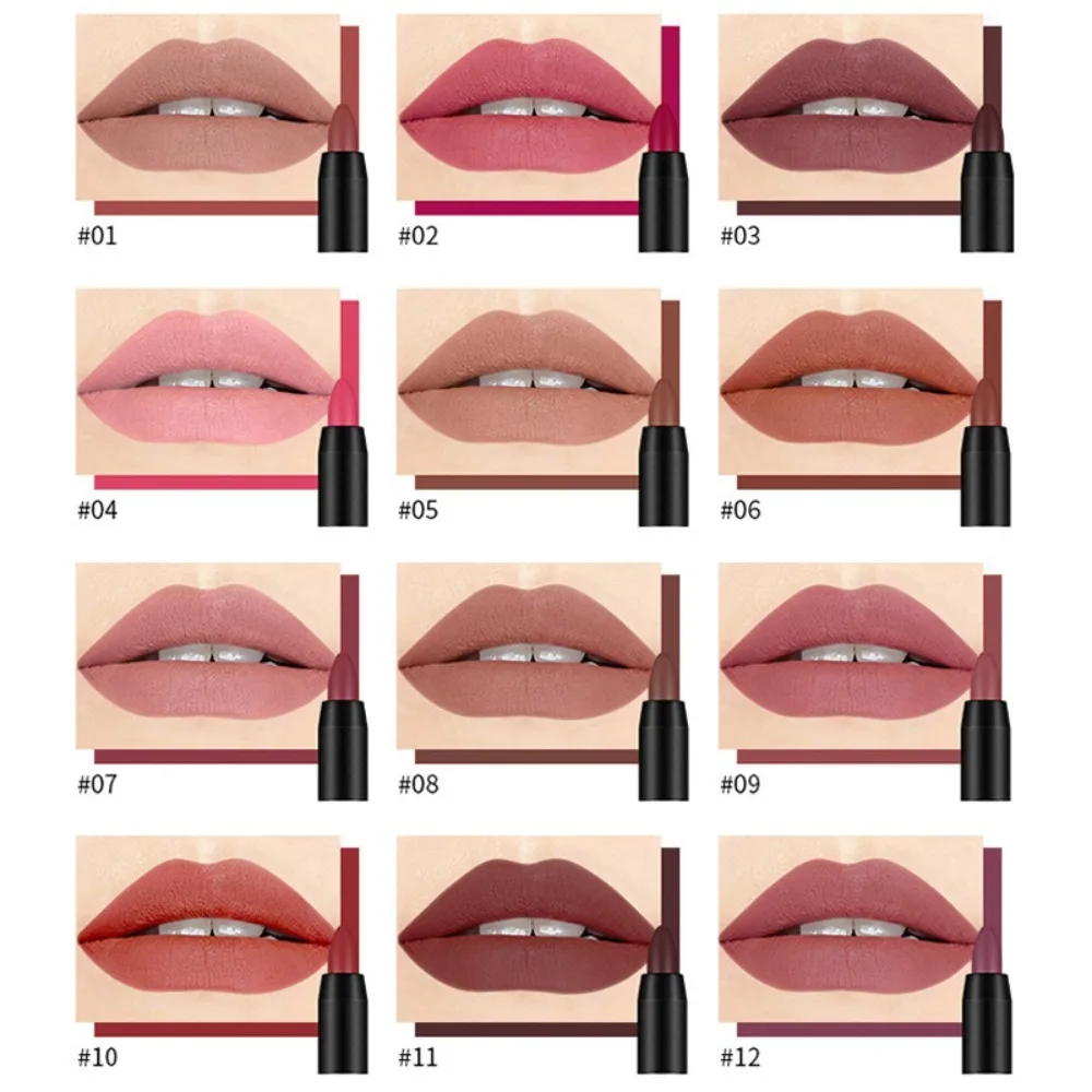 Best Original 20 Colors Gifts for Women Matte Lipstick Set Pencil Velvet Long Lasting Lipstick Wateproof Moisturize Sexy Makeup