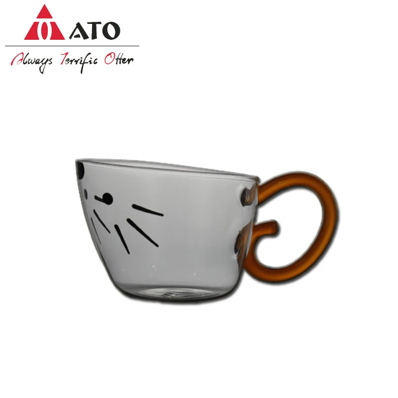 

ATO Design Mouse drinkware Glass Cup Animal carton everyday drinking glasses