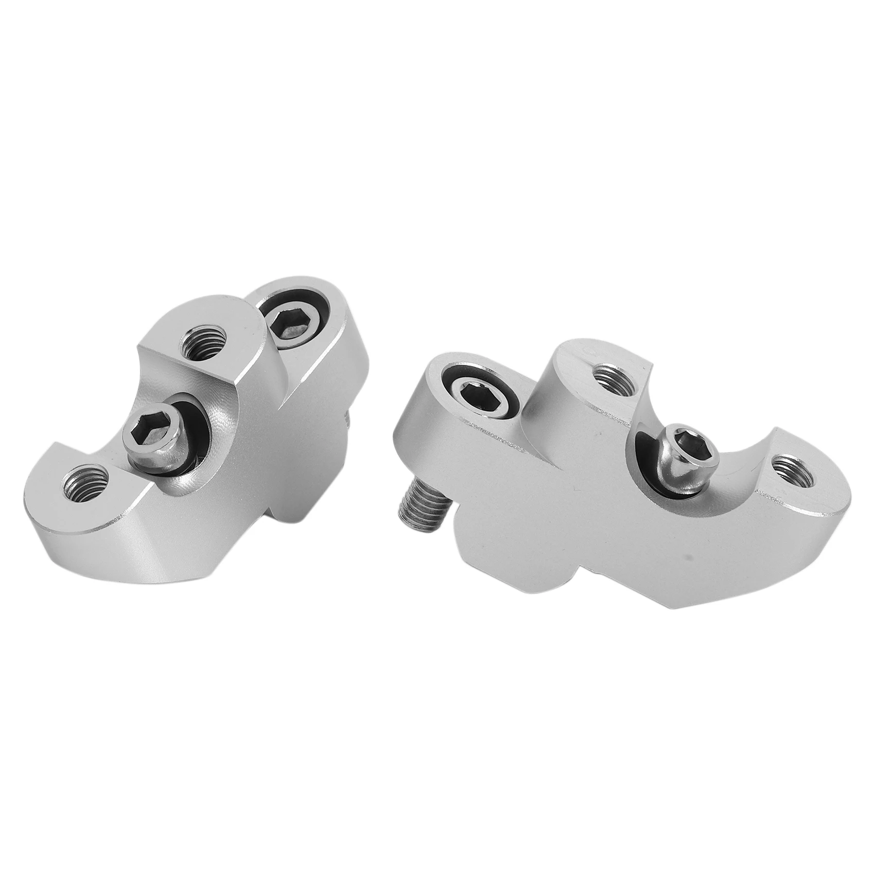 

Motorcycle Handlebar Risers Clamp Mounting Clamp Mount Riser Clamps for YAMAHA XT660Z Tenere XT 660 Z(Silver)