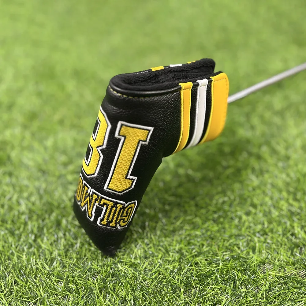 

Golf Head Cover - Lucky Number 18, PU Leather Protective Cover, Universal for Driver/Wood/Hybrid