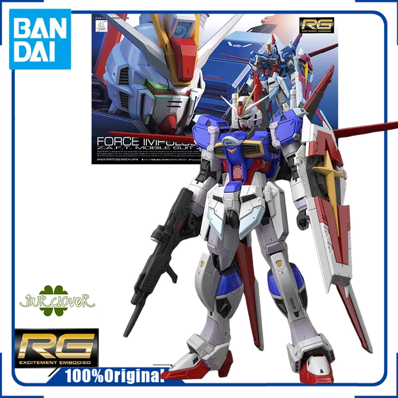 

Bandai Original RG FORCE IMPULSE GUNDAM Z.A.F.T. MOBILE Anime Action Figure Assembly Model Toys Gifts For Children