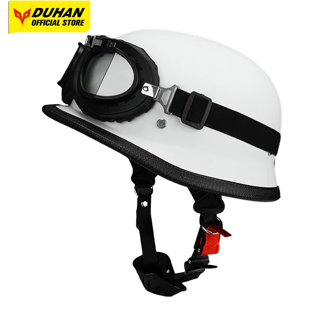 

Women's Motorcycle Half Helmet Anti Fall Motorcycle Riding Helmet With Glasses Motorbike Half Helmet