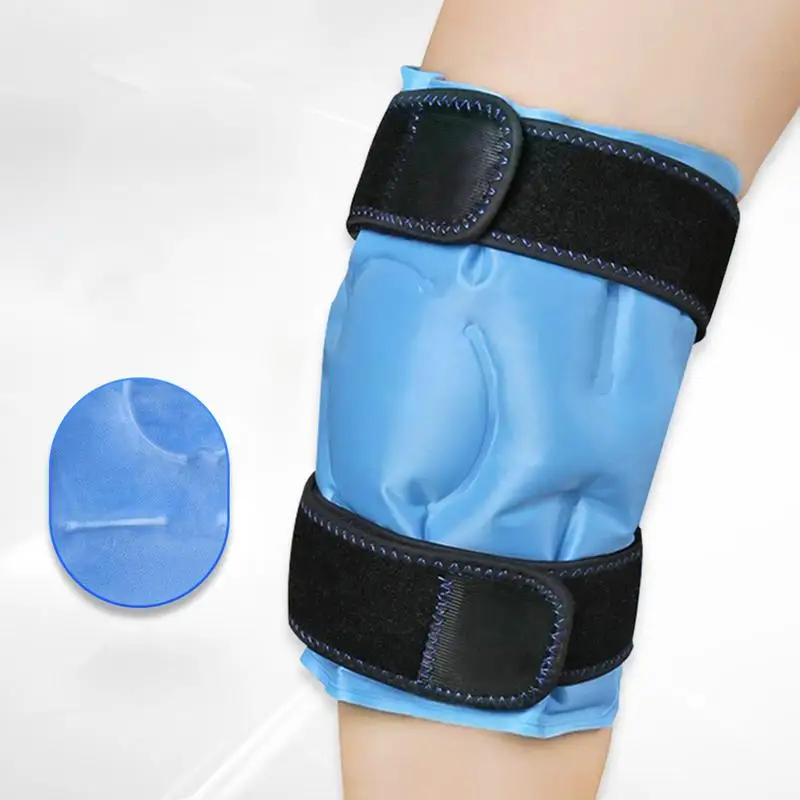 Knee Ice Pack Многоразовый горячий холодный компресс Плечевая повязка Многоразовый плечевой бандаж на талию Ice Hot Compress Pack Фиксирующая лента для мешка со льдом