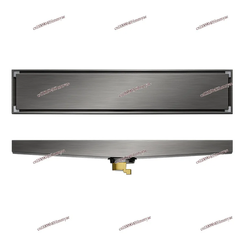 304 stainless steel invisible extension strip with drainage slope floor drain 10CM wide