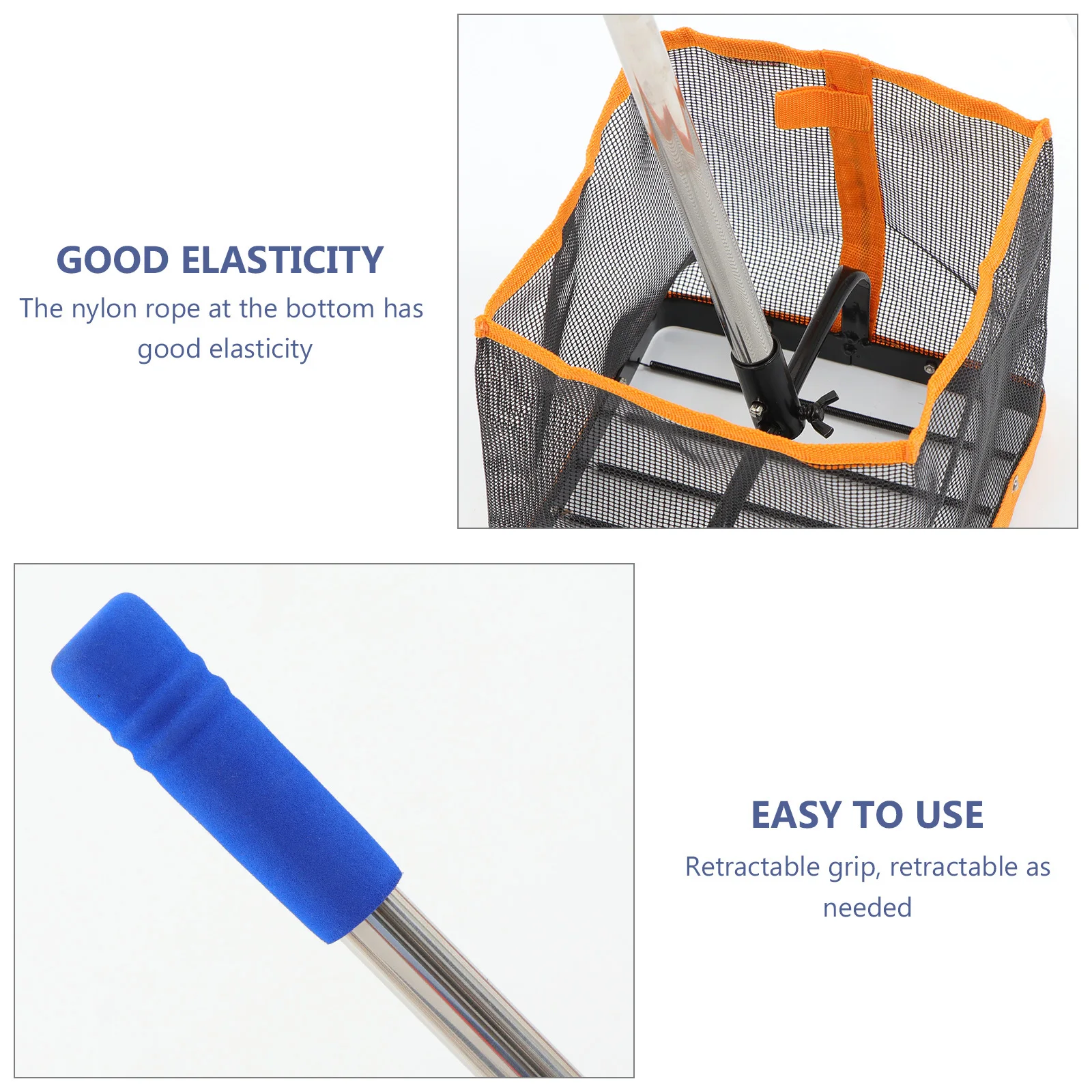 

Сборщик теннисных мячей, прочный толстый материал, регулируемый телескопический стержень, выдвижная ручка, портативный коллектор для настольного тенниса