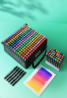 48/60/80/120pcs Touch Colors Graphic Art Twin Tip Marker Pen Set Color Dual Head Drawing Copic Brush Pen