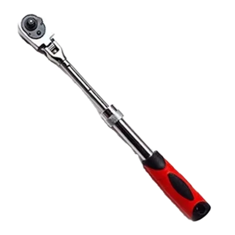 ABAE-72-Tooth Carbon Steel Retractable Ratchet Wrench Automatic Quick Release Spanner Multifunctional Hand Tool