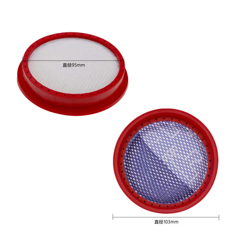 قطع غيار فلتر قابلة للغسل ، مناسبة لمكنسة كهربائية Dibea D18 D008Pro ، 4 * *