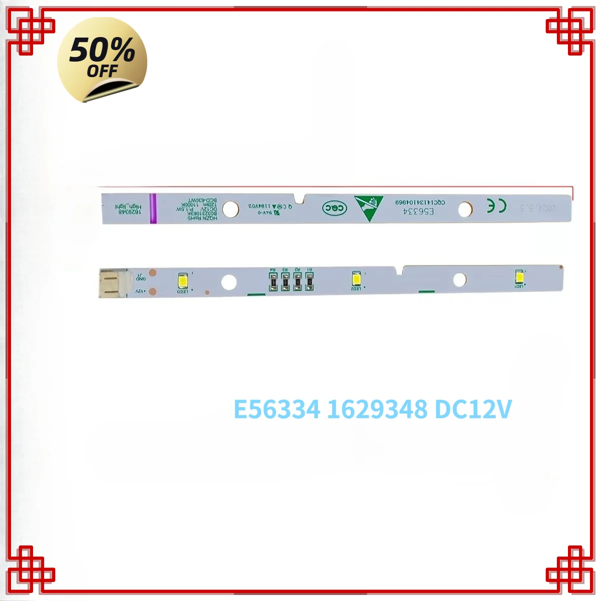 Replacement E56334 1629348 DC12V 1.5W LED Light Strip120lm 11000K, Refrigerator Lighting Spare Part Fit For Hisense Refrigerator