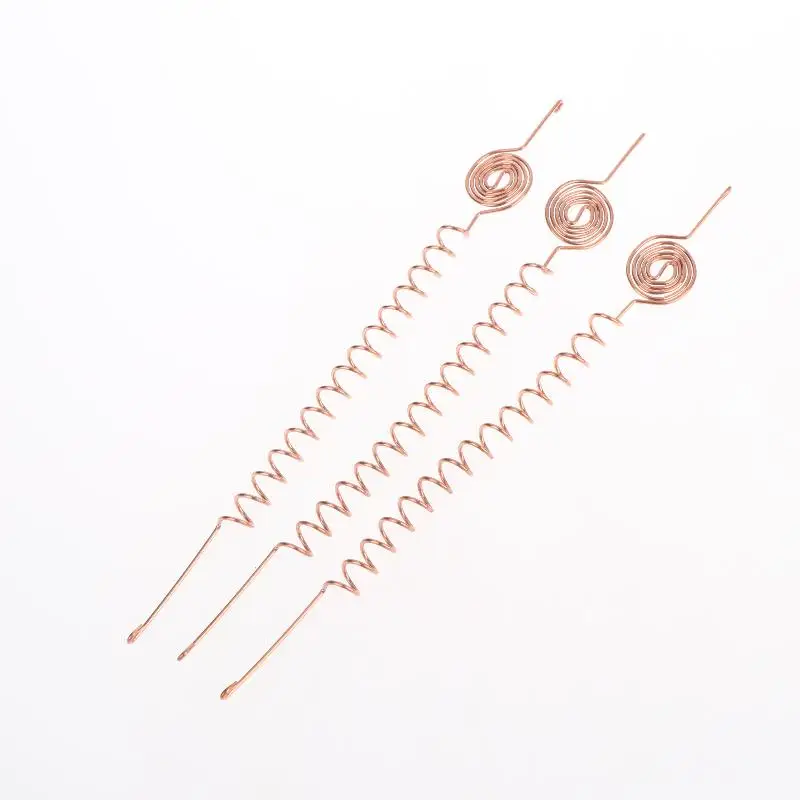 New-3pcs Vitality Plant Growth Electroculture Plant Stake Orgone Energy Copper Wire Coil Stakes Plant Support Stake Garden Plant