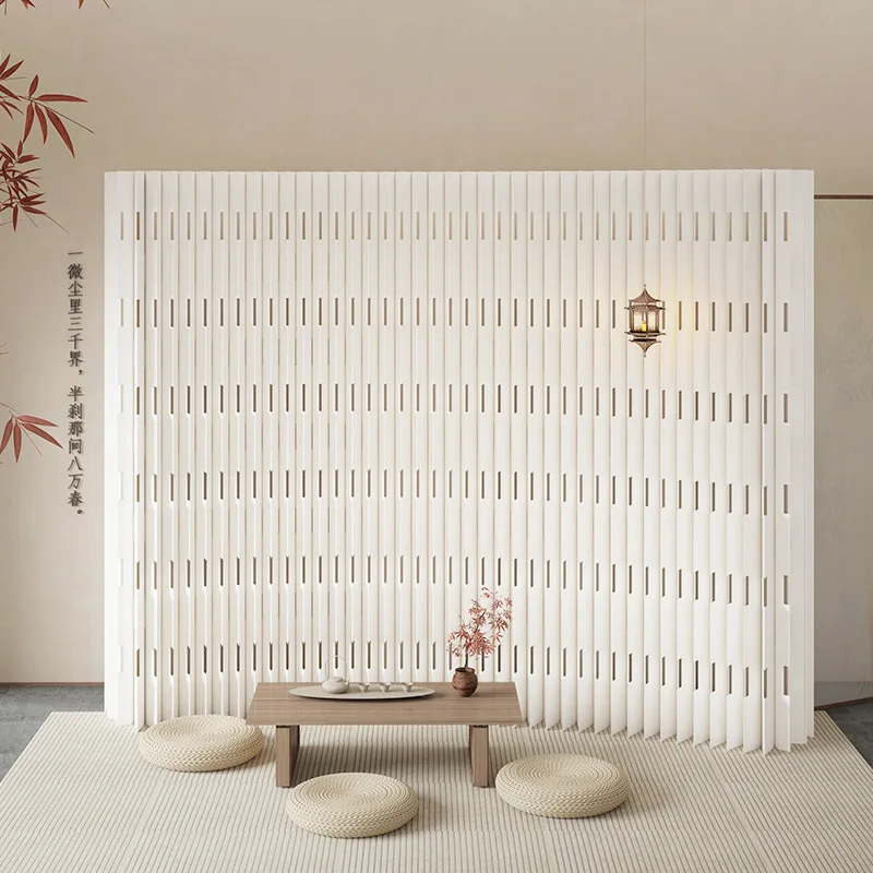 Hollow paper wall partition screen office porch partition live broadcast background movement