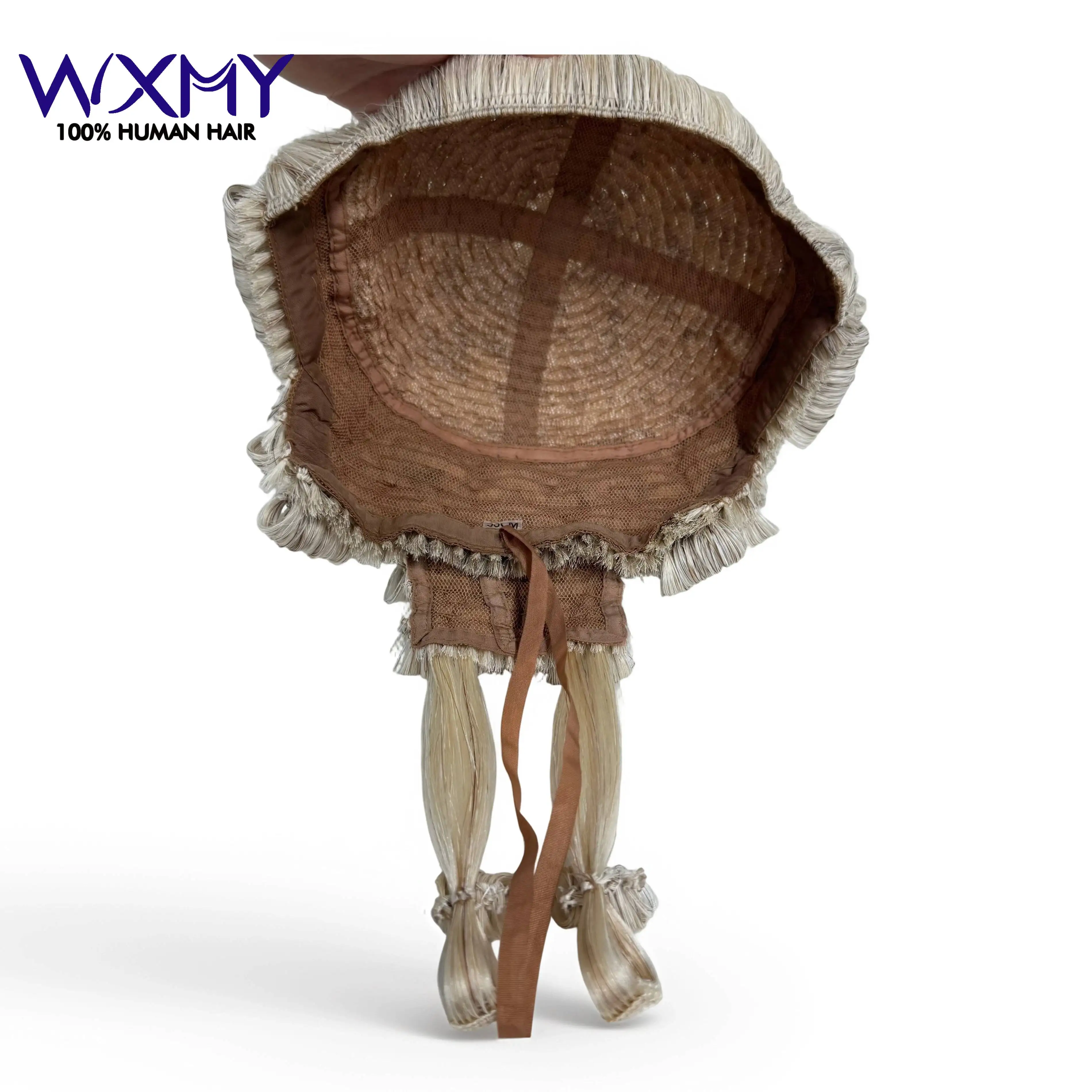 Barrister Bar Wigs Professional Judicial Court Wig Horsehair Wig Full Handmade Judge Wig For Formal Use in Court and Lawyer Wig