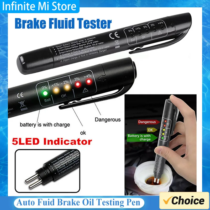 

Автомобильный тестер тормозной жидкости, Автомобильный цифровой тестер тормозной жидкости, ручка, дисплей, точный автомобильный тестер тормозной жидкости