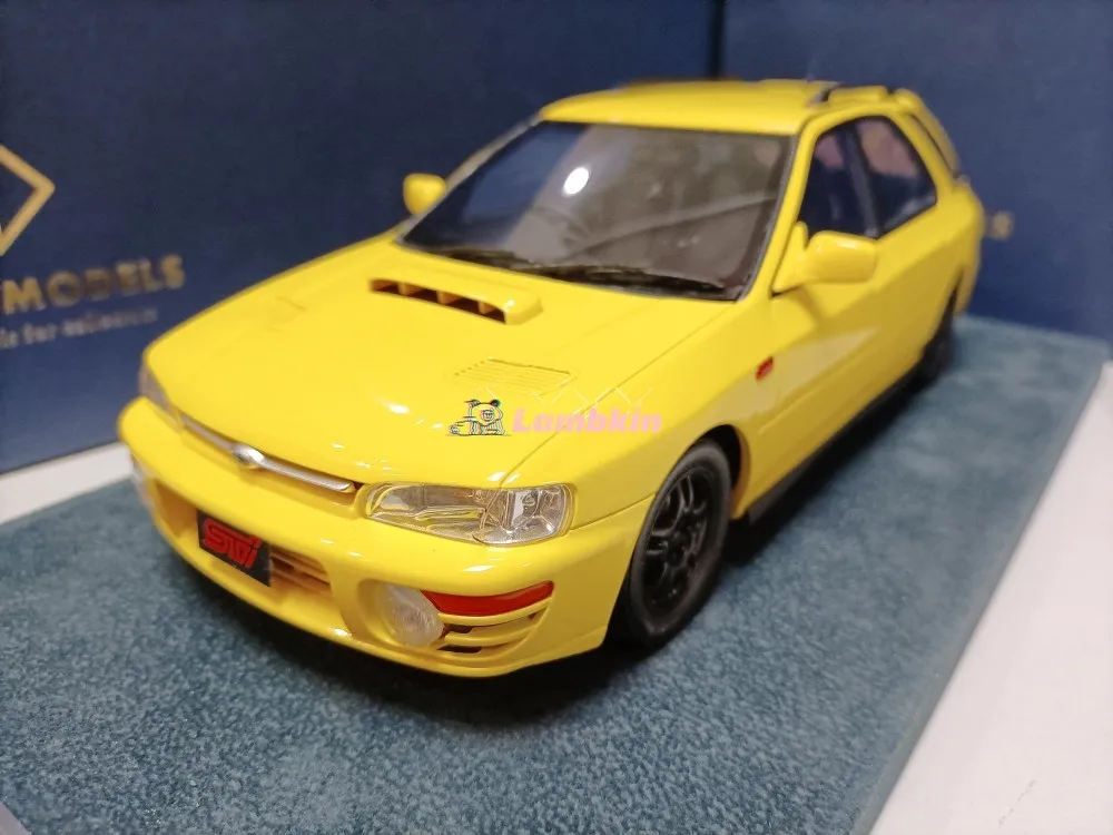 

Engup 1/18 For Subaru WRX GF8 1994 Yellow Impreza Wagon Wagon Car Model Gift Miniature Collectible