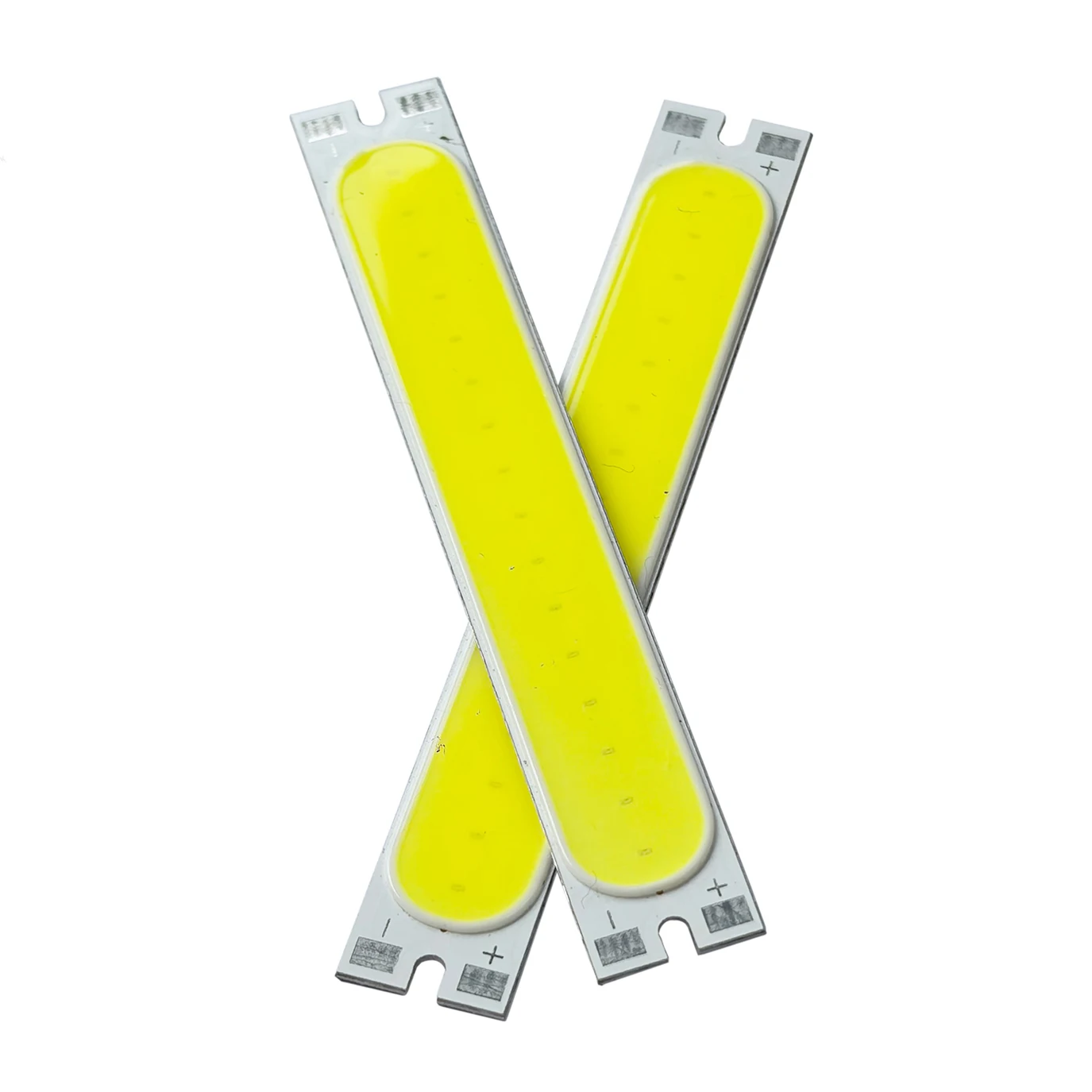 5PCS Bulk Sale 76*11.5mm 3V COB LED Strip Beads 2W DC 3V-3.7V 6500K White High Brightness Chip for Portable Work Lightl