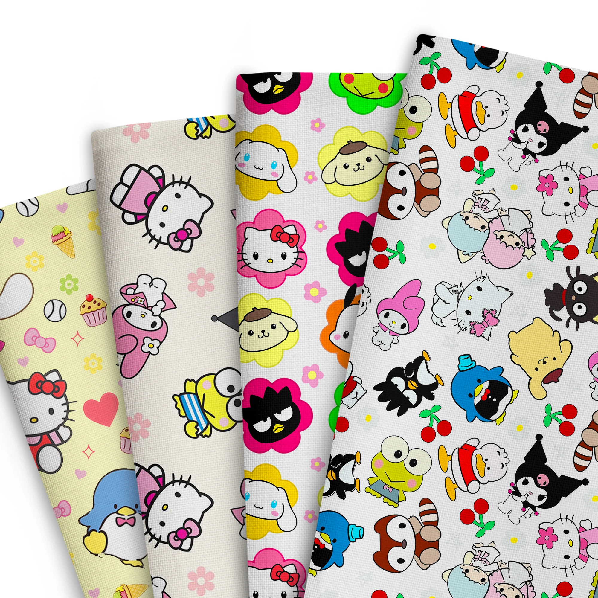 سانريو 50*145 سنتيمتر خليط نسيج القطن والبوليستر لخياطة الأنسجة اللحف الأقمشة التطريز المواد DIY بها بنفسك اليدوية #1