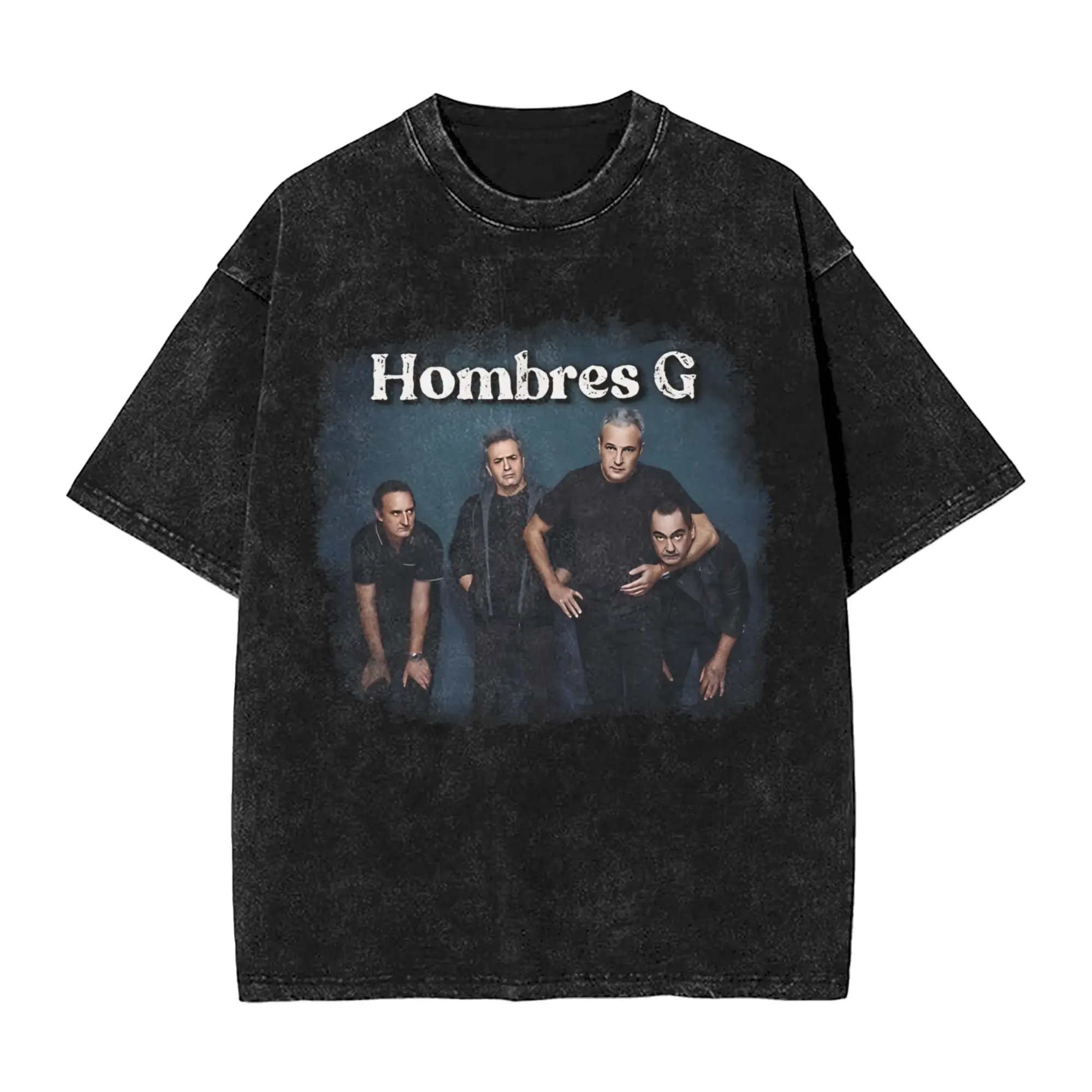 Camiseta Hombres G Band Rock en español, ropa de calle de verano, camisetas de algodón a la moda para hombre, ropa estampada de manga corta