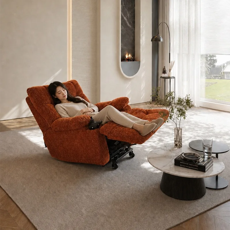 Electric function sofa, running-up sofa, single sofa, heated massage chair with USB charging