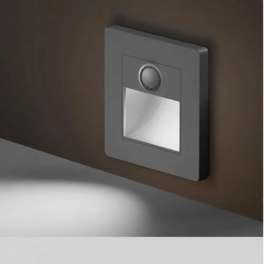 Automatic Sensor LED Wall Light Embedded Staircase Footlight Convenient Night Lamp For Aisle Building Hallway Use