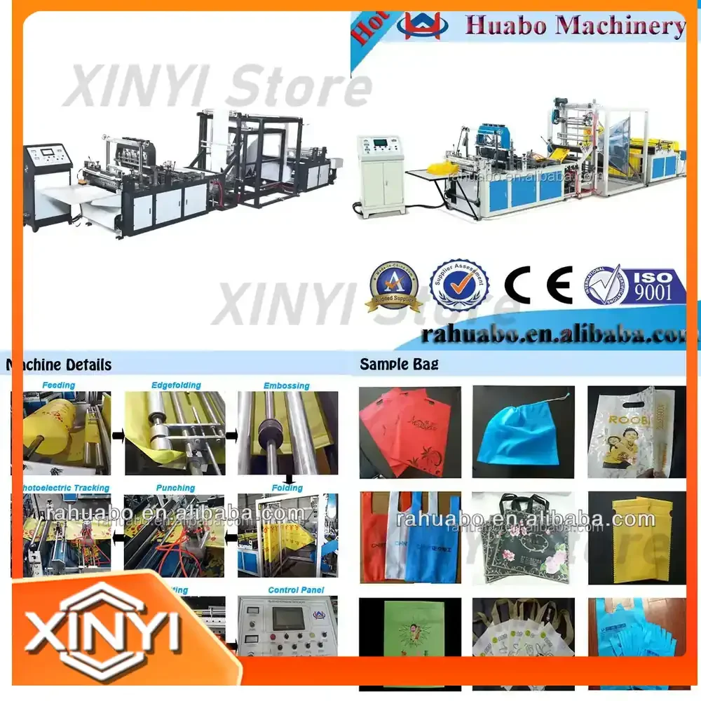 Automatic Non Woven Bag Making Machine for Packaging Equipment Industrial Machinery for Non Woven Carry Dust Bag Production