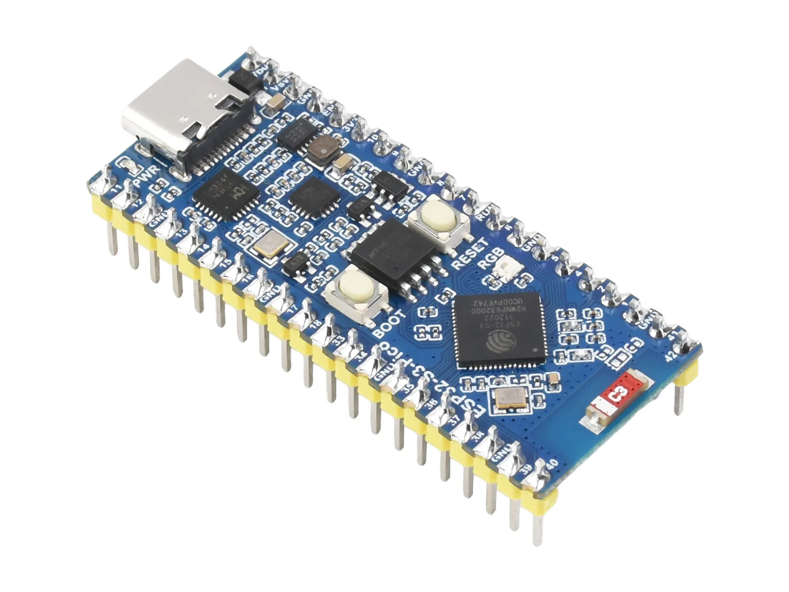 Waveshare ESP32-S3 Pico Dual-Core Processor With Frequency Up To 240 MHz,ESP32-S3 Microcontroller2.4 GHz Wi-Fi Development Board