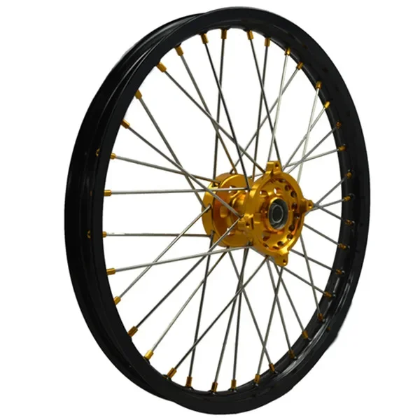 JS Wheel Retrofit/upgrade 21-1.6/19-2.15 Aluminum Alloy Anodized Motocross Spoke Wheel Sets For Sherco