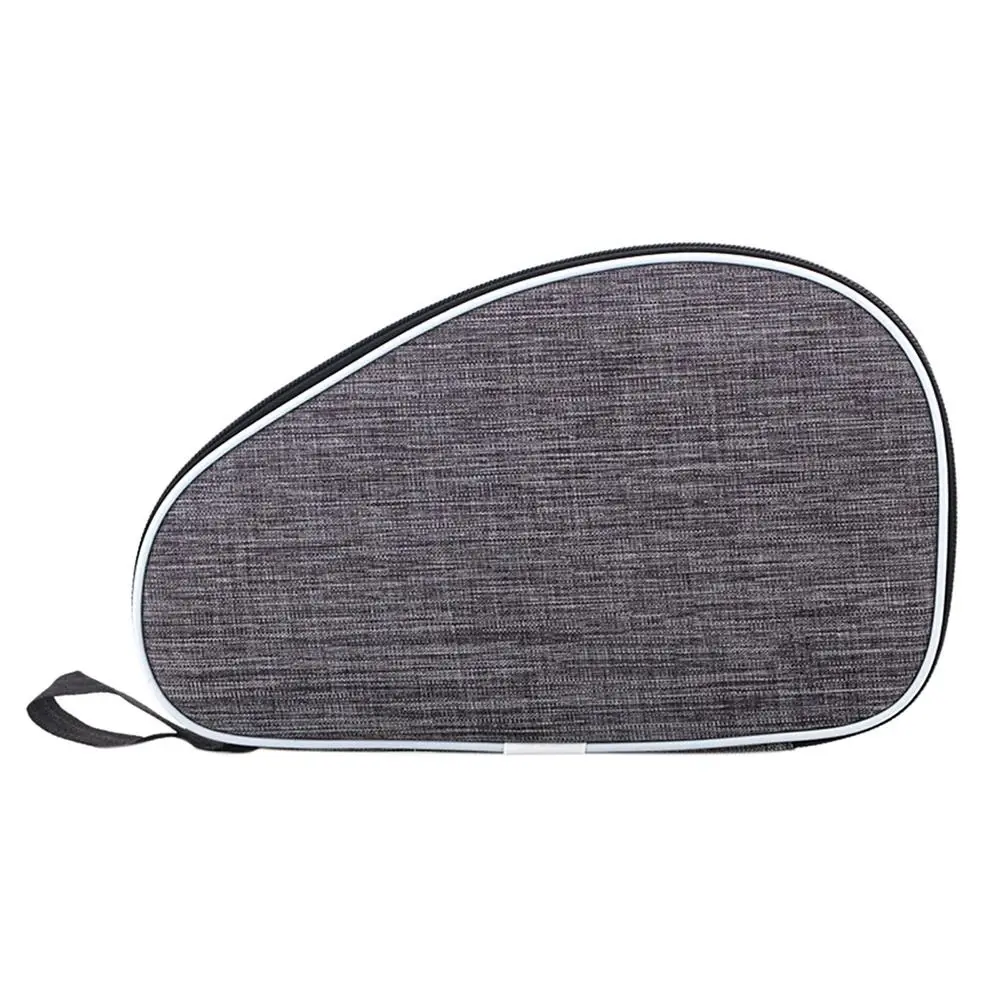 Grey Sport Supplies Professional With Belt Ping Pong Paddles Case Table Tennis Rackets Bag Capacity Single Paddle