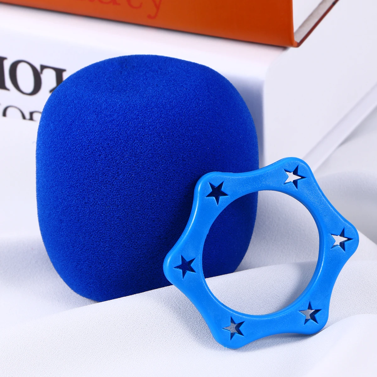 

3 pcs Anti-Slip Microphone Windscreen Covers 3 Replacement Mic Cushion Pads Hexagon Breathable Reusable Thick Ball-Type