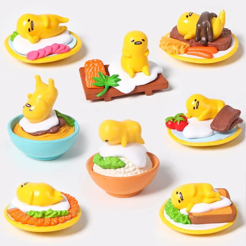 Anime Gudetamas Yolk King Lazy Eggs Gashapon Toy Miniature Figures Cute Doll Model Collection Ornaments Children Birthday Gift