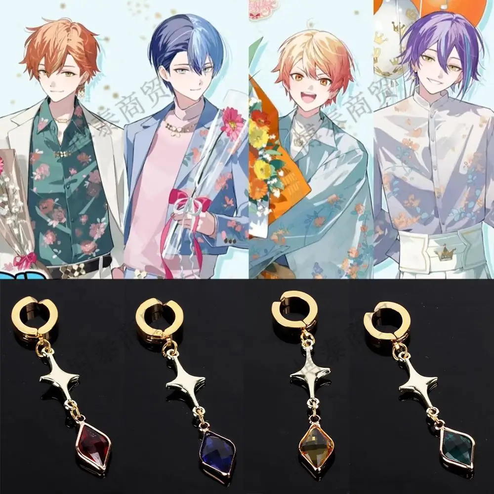 Shinonome Akito Project Sekai Colorful Stage! Feat Anime Aoyagi Toya Tenma Tsukasa Kamishiro Rui Ear Clips Stud Earrings Jewelry