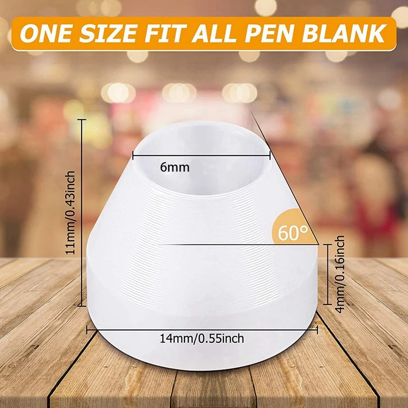 36 шт., белые втулки для ручек, антипригарные искусственные втулки, синтетические втулки для токарной обработки
