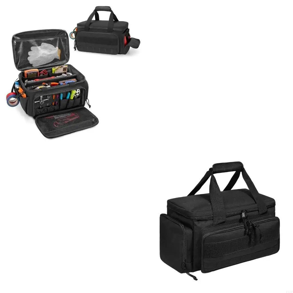

P82E Heavy Duty Tool Carriers Bag with Reinforced Structure Ample Space for Tools Accessories Perfect for Home Garage Use