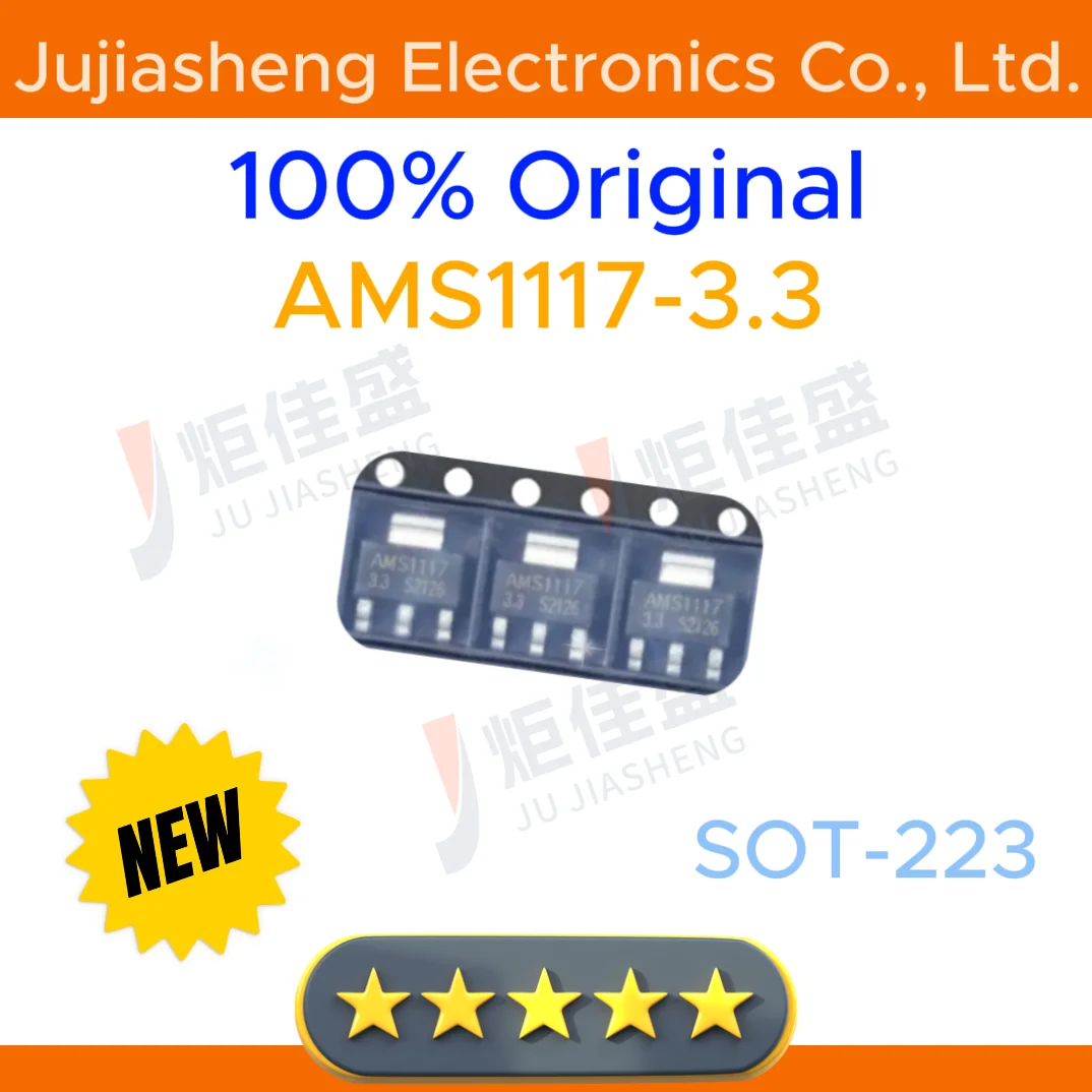 

20pcs New original AMS1117-3.3 SOT223 3.3V Stabilizer IC Electronic Component