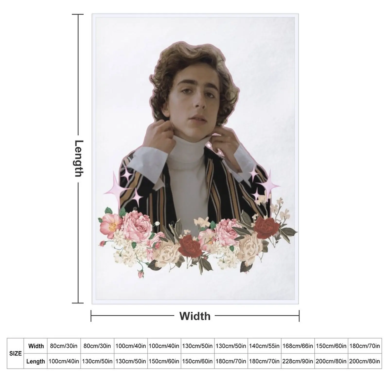 Timoth??e Chalamet Aesthetic Throw Blanket Hairys Shaggy Single Designers Heavy Multi-Purpose Blankets