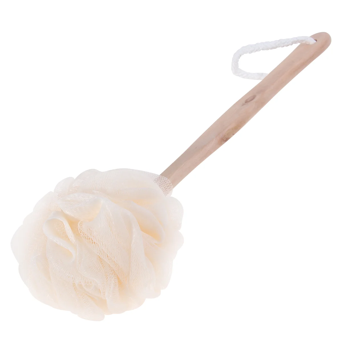 Bath Tub Scrubber Body Soap Back Brush Loofah Mesh Powder Puff Sponge Exfoliating Shower Bamboo Wooden Man