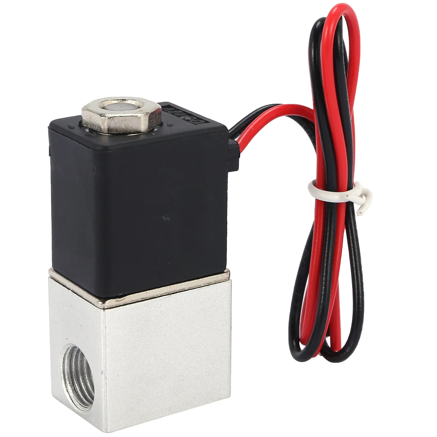 A19F-DC12V Solenoid Valve 1/4 Inch 2 Way Normally Closed Direct-Acting Pneumatic Valves For Water Air Gas