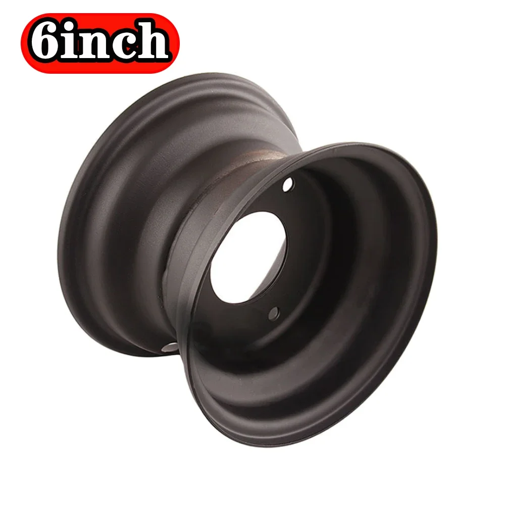 Rin de Rueda de 6 Pulgadas con 3 Orificios para Neumáticos 145/70-6, para ATV, Go Kart, Quad, Moto de 110-125cc