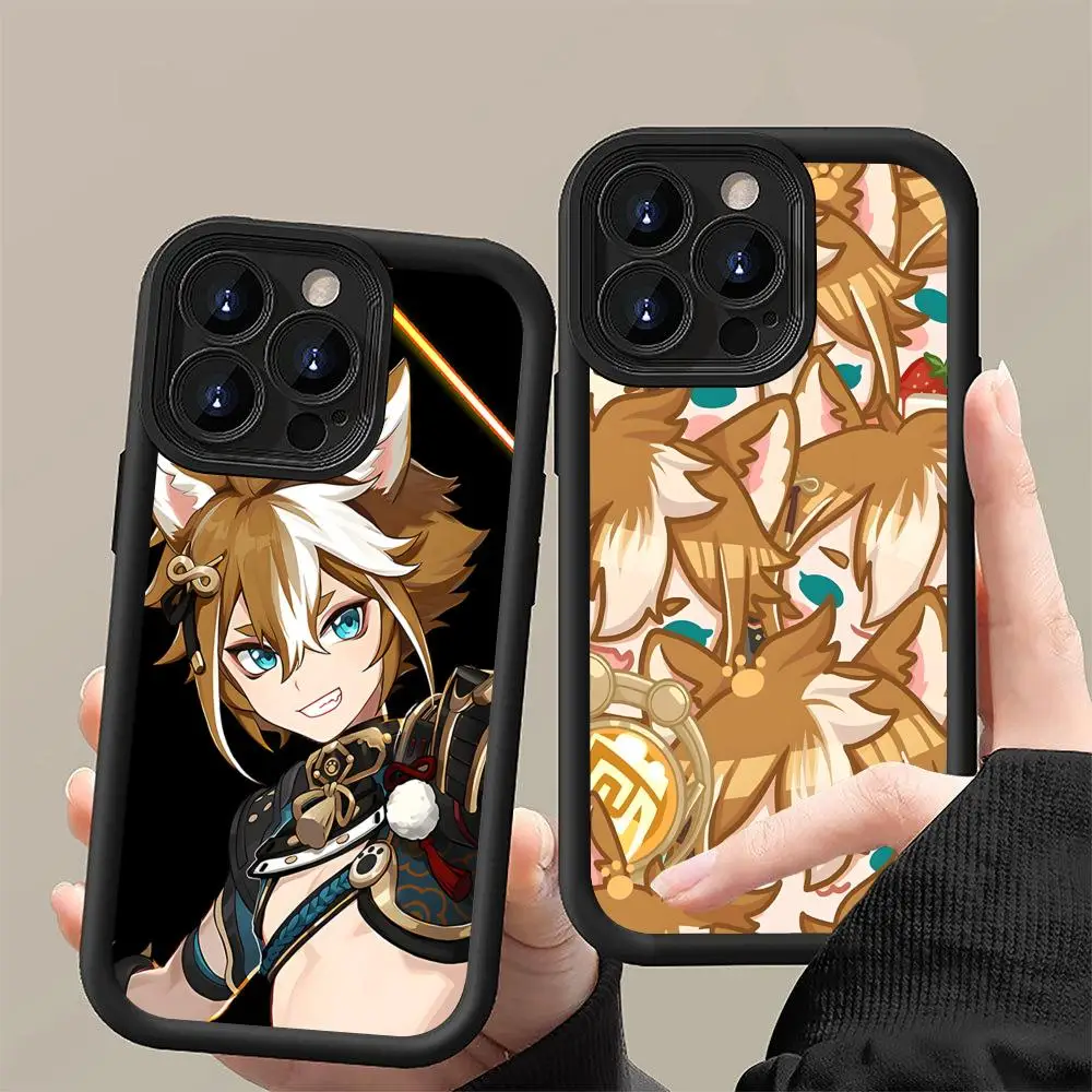

Game GI Gorou Mobile Phone Case for iPhone 17 16 15 14 13 12 11 Air Pro Max Plus Thicken TPU Colorful Cover Cellphones Pretty