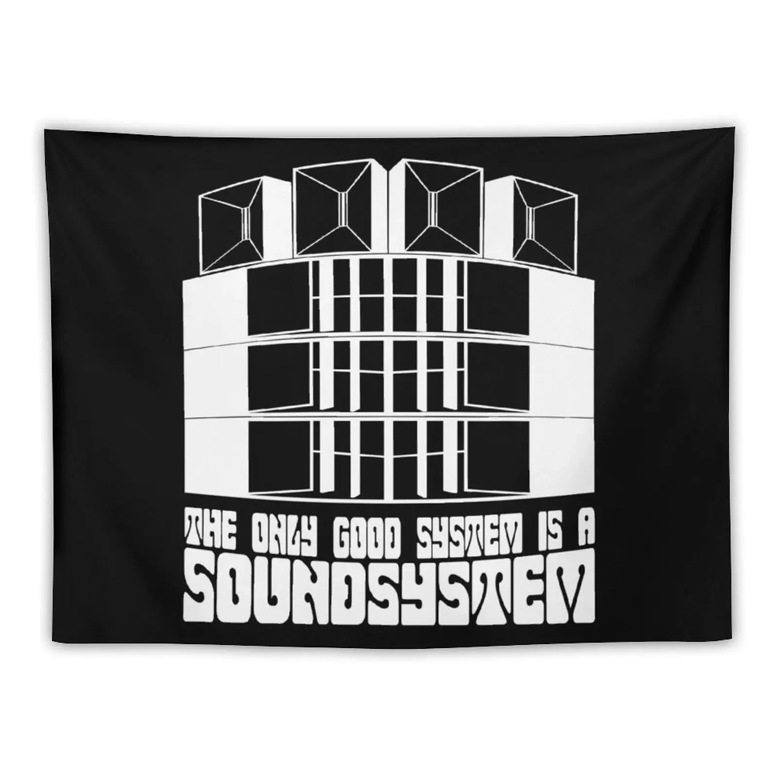 

23SY069 - Tekno 23 the only good system is a soundsystem Tapestry Wall Coverings Bedroom Decor Tapestry