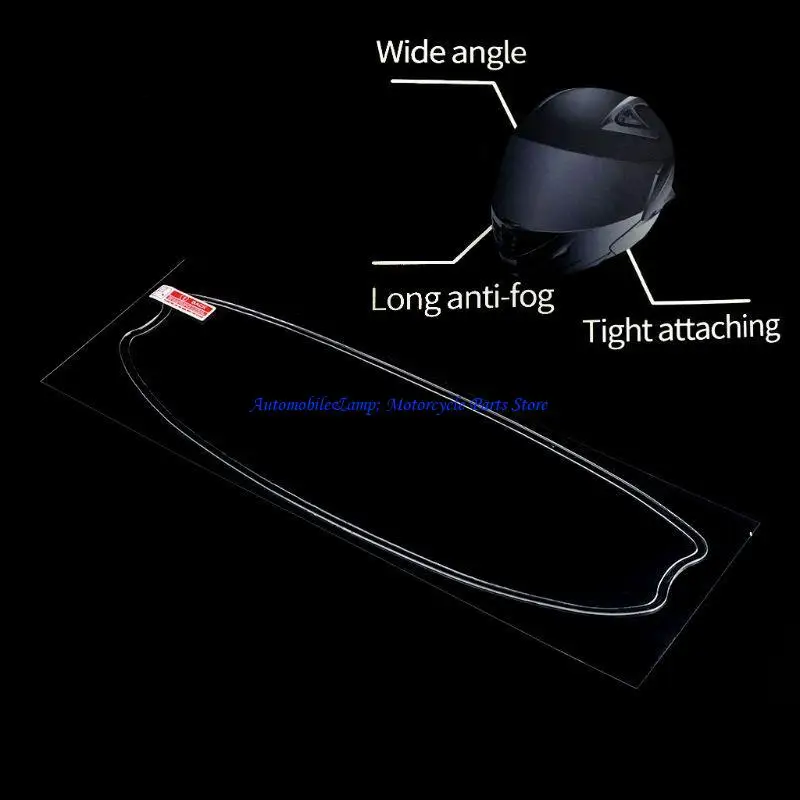 

H7BD Универсальный мотоцикл-шлем прозрачный дождевой пленка против дождя анти-тупик экран патча