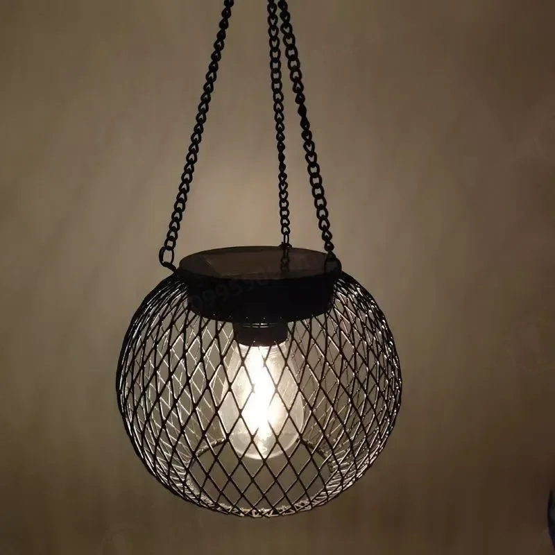 Solar Lighting Network Hanging Garden Light Outdoor Garden Metal Decorative Chandelier Landscape Lighting