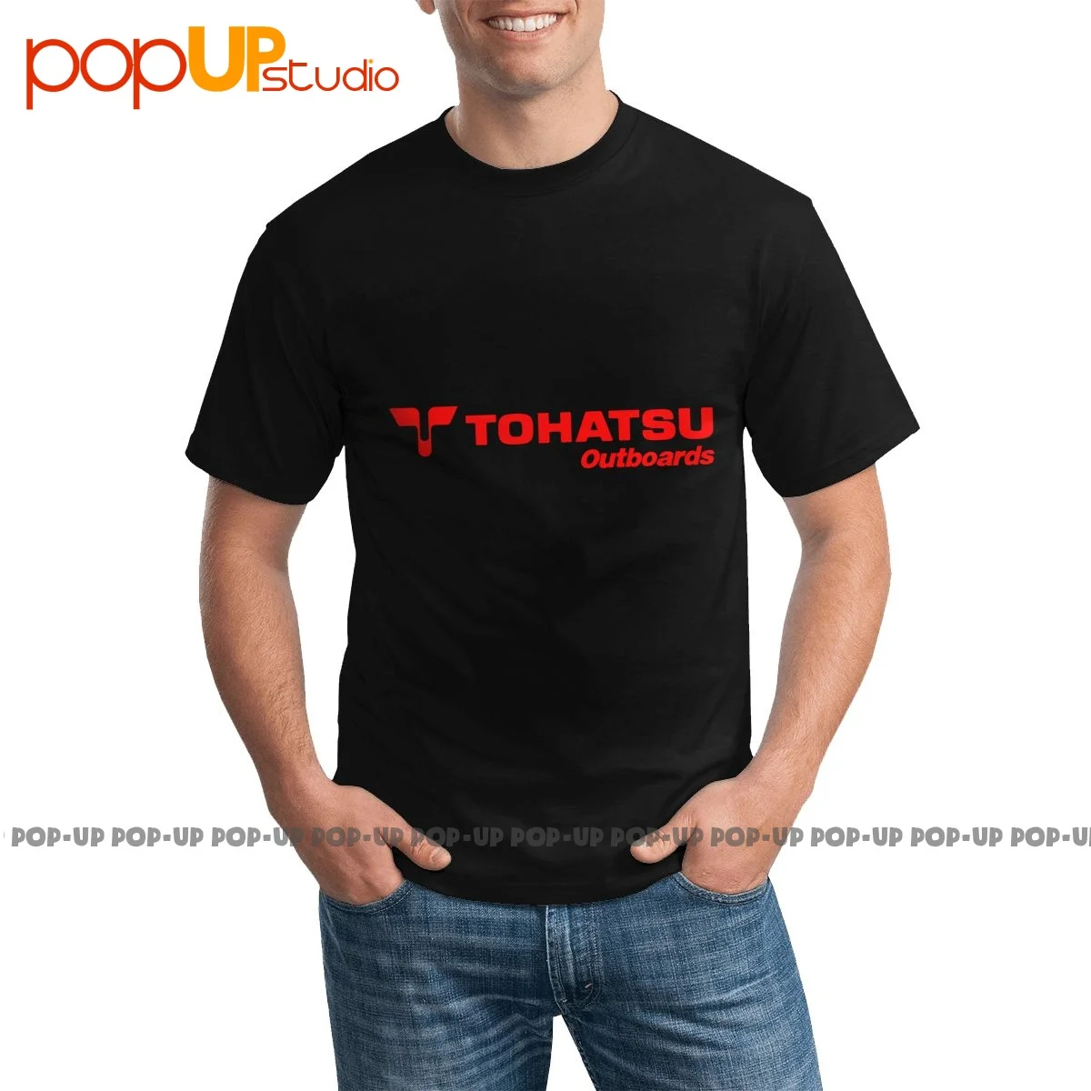 Vtg Tohatsu Outboards T-shirt Unisex Novelty Hot Deals Tee Shirt