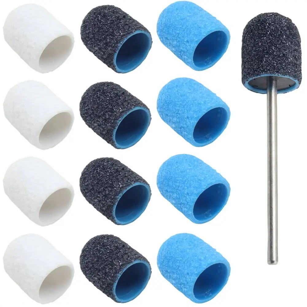 Foot Care Pedicure Sanding Caps 10mm Nail Drill Bits For Callus Remover Electric Polisher File Tool Professional Quality