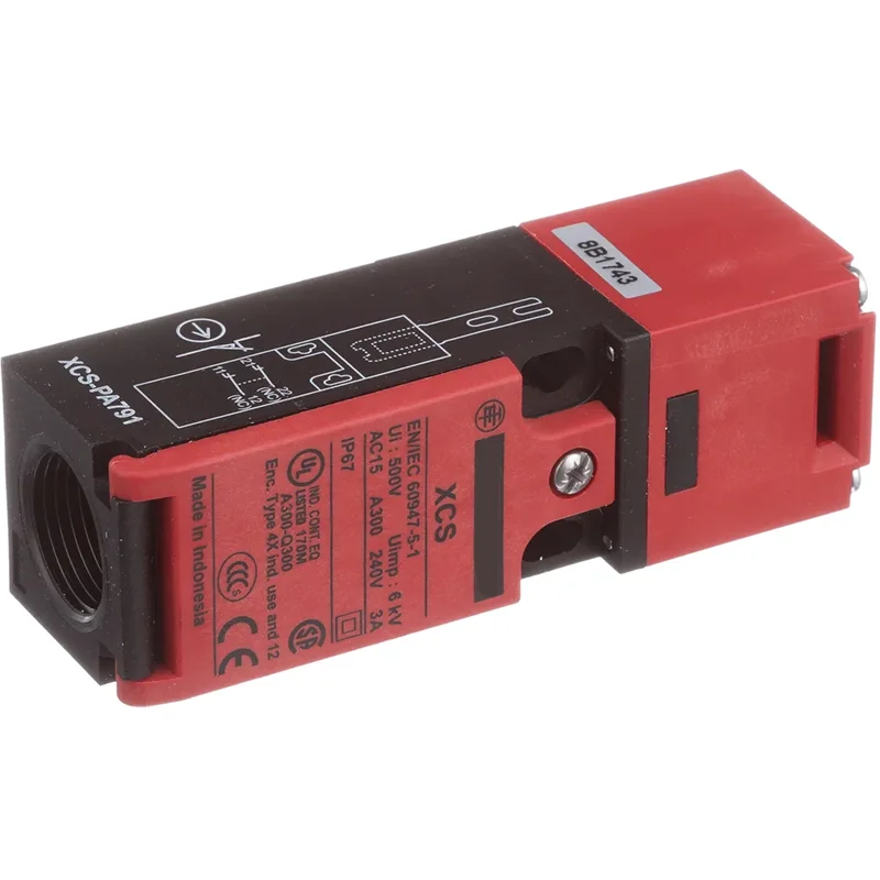 Imagem -02 - Interruptor de Segurança Vermelho Xcspa791 Xcs-pa791 Xcspa792 Xcs-pa792