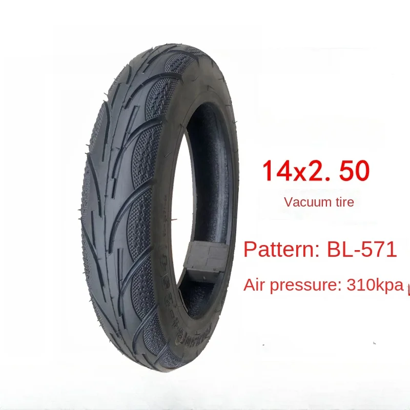 New Thickened Electric Motorcycle Tire 3.00-10 14x2.5 Electric Vehicle 3.50-10 Battery Car 300-350 Steel Wire Outer Tire