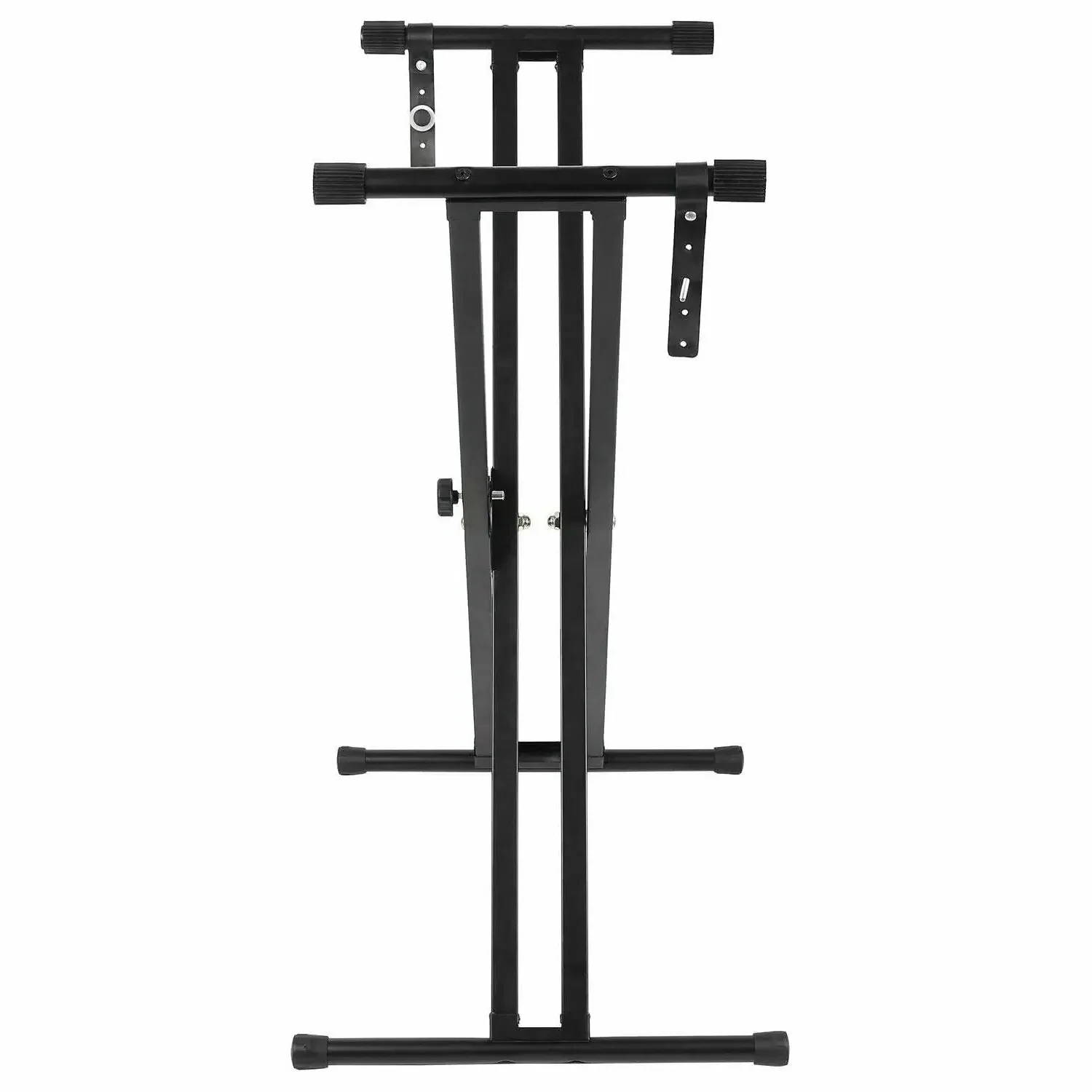 Electronic Piano Keyboard X-Type Universal Stand Double-Braced Folding Stool Seat Chair Bench with Locking Straps Adjustable - 2