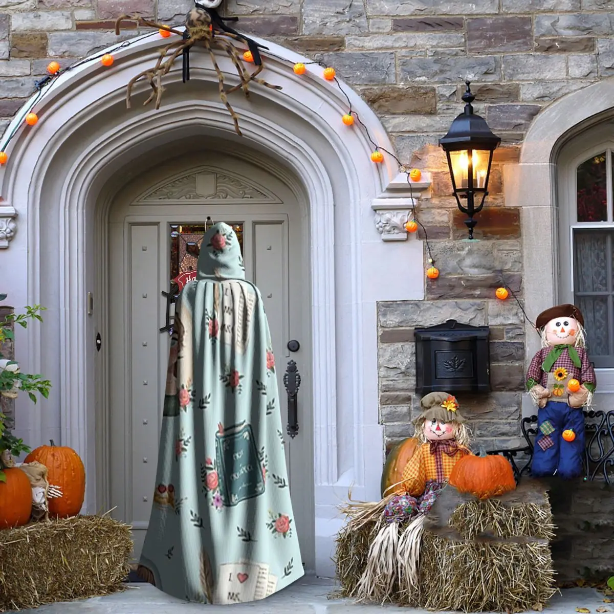 プライドと偏見 - ジェーン・オースティンのインスピレーションを受けたロングフード付きマント 魔女 中世衣装 コスプレ ケープ ハロウィンパーティー 大人用 ユニセックス