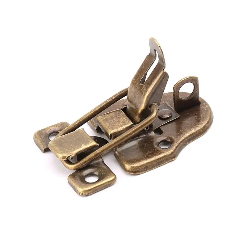 

31GJ Vintage Lock Antique Metal Buckle Suitcase for Case Toggle Lock Hasp for