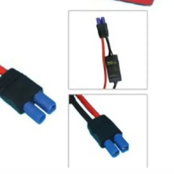 12V 200A Intelligent Booster Cable EC5 Connector Jump Starter Crocodile Clamps Designed To Work With Low-displacement Vehicles